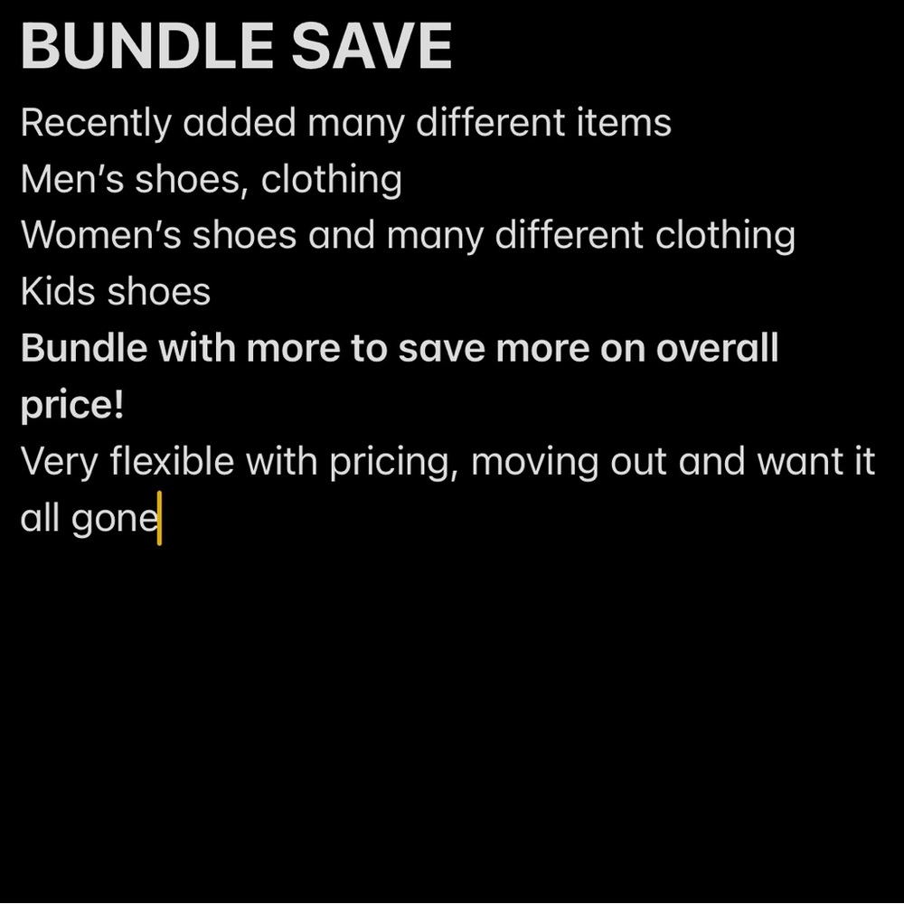 BUNDLE ITEMS FROM MY CLOSET